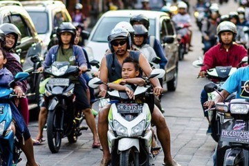 The streets of Denpasar City