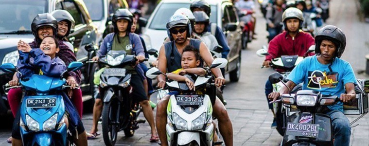 The streets of Denpasar City