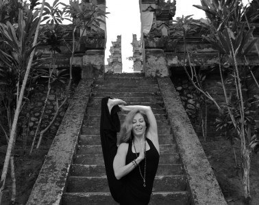 World renowned Yoga Instructor, Cristi Christen at BeingSattvaa Retreat Bali